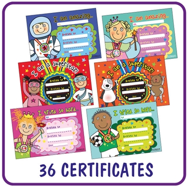 Pedagogs Certificates Value Pack (36 Certificates - A5)
