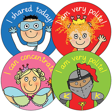Pedagogs Stickers - Manners (35 Stickers - 37mm)
