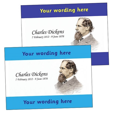 Personalised Charles Dickens Postcard (A6)