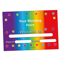 Personalised Colour Spectrum Certificate - A5