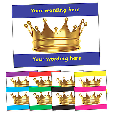 Personalised Crown Postcard (A6)