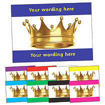 Personalised Crown Postcard - A6