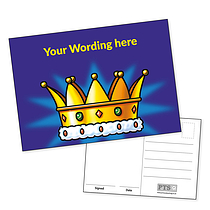 Personalised Crown Postcards