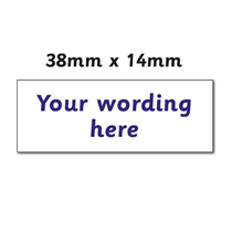 Personalised Design Your Own Stamper - Blue - 38 x 14mm