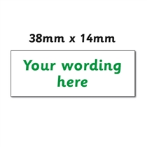 Personalised Design Your Own Stamper - Green - 38 x 14mm