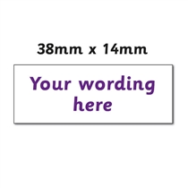 Personalised Design Your Own Stamper - Purple - 38 x 14mm