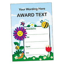 Personalised Flowers and Butterflies Certificate - A5