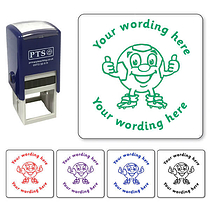 Personalised Football Thumbs Up Stamper (25mm)