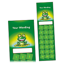 Personalised Frog Bookmark