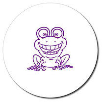 Personalised Frog Stamper - Purple - 25mm