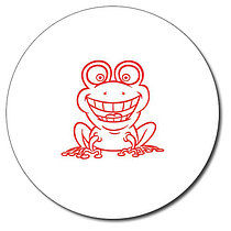 Personalised Frog Stamper - Red - 25mm
