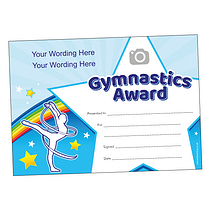 Personalised Gymnastics Certificate - A5