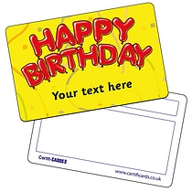 Personalised Happy Birthday CertifiCARD