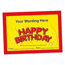 Personalised Happy Birthday Certificate - A5