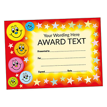 Personalised Happy Face Certificate - A5
