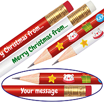 Personalised HB Christmas Pencil - Colour Choice