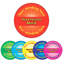 Personalised Head Teacher Merit Stickers (70 per sheet - 25mm)