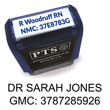 Personalised Healthcare Professional Stamper - 38 x 14mm