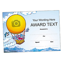 Personalised Hot Air Balloon Certificate - A5