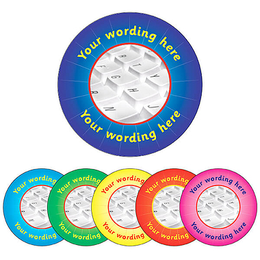 Personalised ICT Stickers (70 per sheet - 25mm)