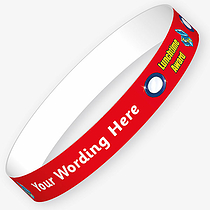Personalised Lunchtime Award Wristbands (5 Wristbands - 15mm x 250mm)