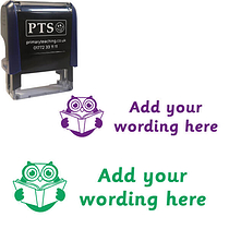 Personalised Owl Reading Stamper (38mm x 15mm)