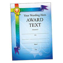 Personalised Rainbow Ribbon Certificate - A5