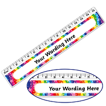 Personalised Rainbow Swirl Ruler (15cm)