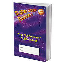 Personalised Reading Record Book x 100 - Superstar Reader (A5 - 40 Pages)