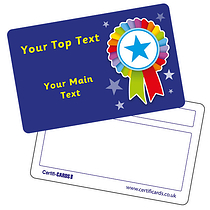 Personalised Rosette Plastic CertifiCARD (Wallet Size Card)