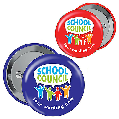 Personalised School Council Badges (10 Badges)