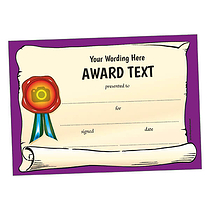 Personalised Scroll Certificate - A5