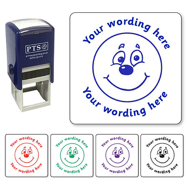 Personalised Smiley Face Stamper (25mm)