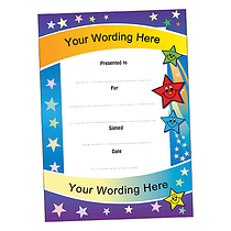 Personalised Smiley Shooting Star Certificate - A5