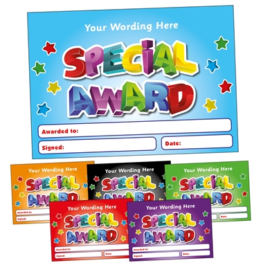Personalised Special Award Certificate (A5) 