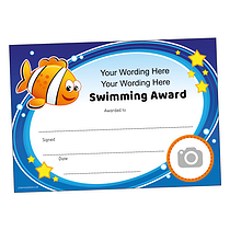 Personalised Swimming Fish Certificate - A5