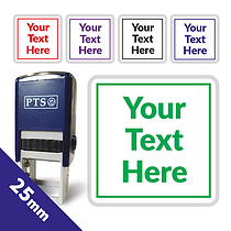 Personalised Text Box Stamper (25mm)