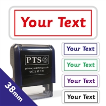 Personalised Text Box Stamper - 38 x 15mm