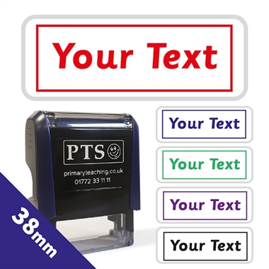 Personalised Text Box Stamper (38mm x 15mm)