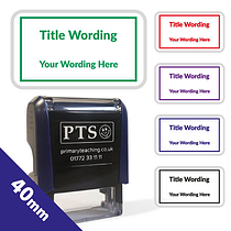 Personalised Text Box Stamper (42mm x 22mm)