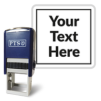 Personalised Text Box Stamper - Black - 25mm