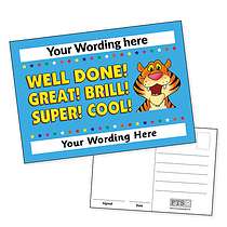 Personalised Tiger Postcard - A6