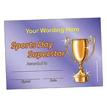 Personalised Trophy Certificate - A5
