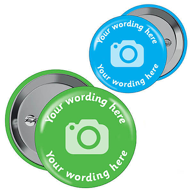 Personalised Upload Your Own Image Badges (10 Badges)
