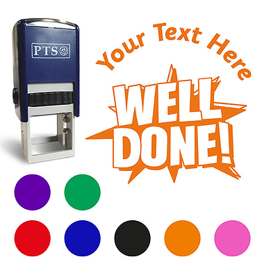 Personalised Well Done Stamper - 25mm