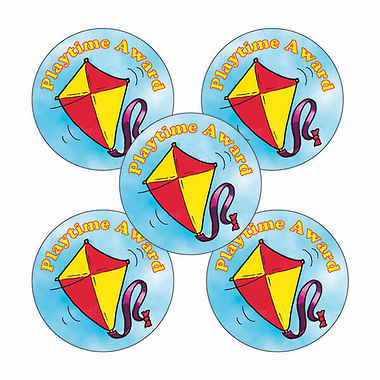 'Playtime Award'' Kite Stickers (30 Stickers - 25mm)
