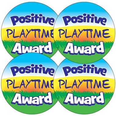 Positive Playtime Award Stickers (35 Stickers - 37mm)