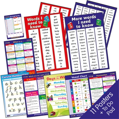 English Grammar & Punctuation Poster Value Pack (11 Posters - A2 - 620mm x 420mm)