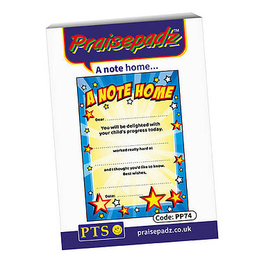 A Note Home Stars Praisepad - 60 Pages - A6