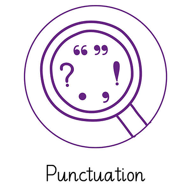 Punctuation Stamper - Pedagogs - Purple - 20mm